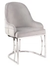Стул обеденный Фрида DС-1112, серый, серебро