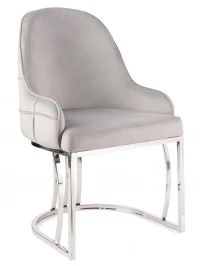 Стул обеденный Фрида DС-1112, серый, серебро