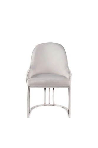 Стул обеденный Фрида DС-1112, серый, серебро