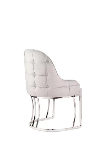 Стул обеденный Фрида DС-1112, серый, серебро