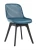DC270 Стул пластиковый, ТЕМНО-СИНИЙ c подушкой, ноги черные