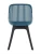DC270 Стул пластиковый, ТЕМНО-СИНИЙ c подушкой, ноги черные