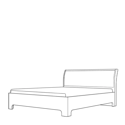 Кровать-3 1200 экокожа Парма Нео лиственница темная