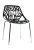 GH103/DC453 Стул пластиковый, ЧЕРНЫЙ, каркас металл хром