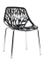 GH103/DC453 Стул пластиковый, ЧЕРНЫЙ, каркас металл хром