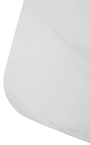 Стол MATERA 160 MARBLES KL-99 Белый мрамор матовый, итальянская керамика/ черный каркас, ®DISAUR