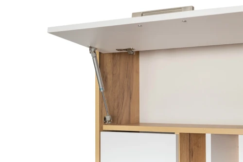 Стол письменный Лайт 03.243 Н, Дуб золотой, Белый