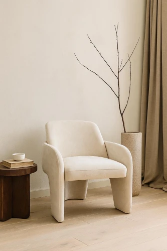 Кресло CUBE AT5139-09 Св. бежевый, ткань/каркас металл в тканевой обивке AT5139-09 ®DISAUR