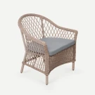 Кресло Nova Ирбис, RAL 1019, Mossle 990 из искусственного ротанга