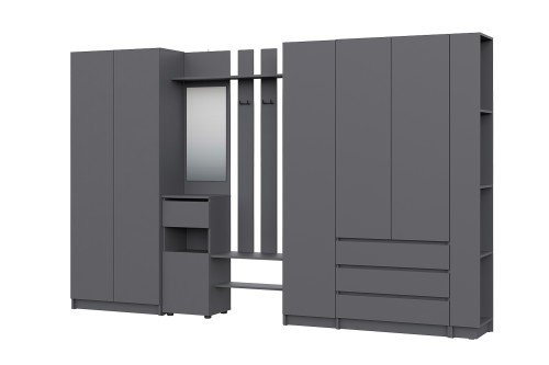 Прихожая Бали, Графит. Комплект 11