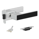 Ручка дверная Bravo KM-900/01 SC МатХром/BBlack Ручка дверная Bravo KM-900/01 SC МатХром/BBlack