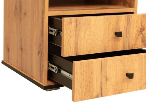 Тумба под ТВ Либерти 51.06 (опора h20) Дуб вотан/Черный