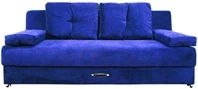 Диван-еврокнижка Амстердам мини люкс синий