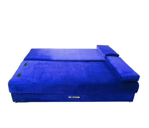 Диван-еврокнижка Амстердам мини люкс синий