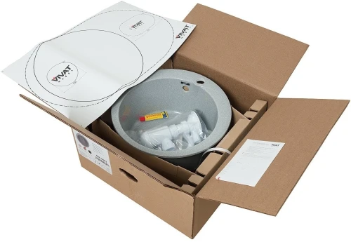 Мойка врезная Vivat 4718 1Ч Серый