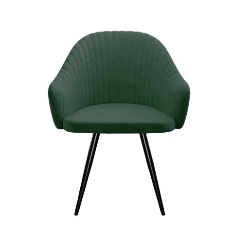 Стул DikLine 439 поворотный, TW14 зеленый, ножки черные