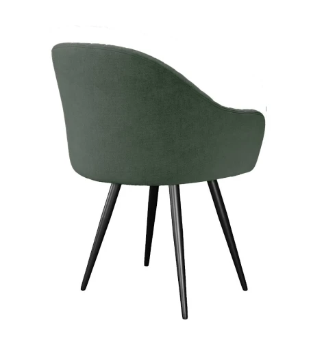 Стул DikLine 439 поворотный, TW14 зеленый, ножки черные