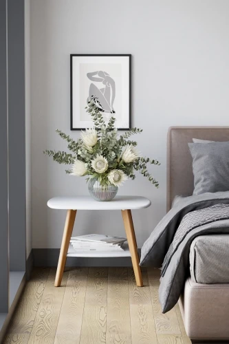 Стол журнальный Хадсон белый/дуб светлый