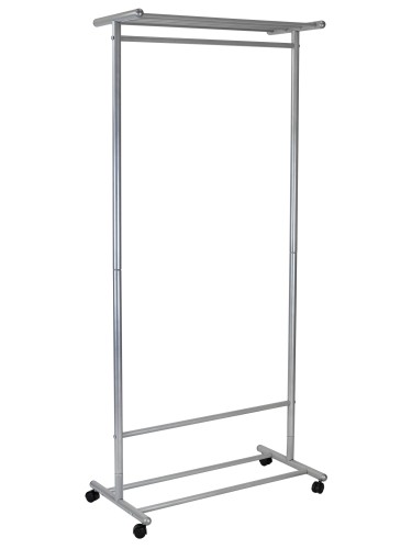 Вешалка напольная на колесах М 9 металлик