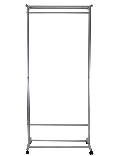 Вешалка напольная на колесах М 9 металлик