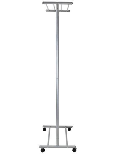 Вешалка напольная на колесах М 9 металлик