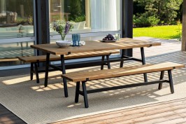 Обеденная группа из алюминия ALTO со скамьями