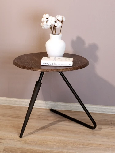 Стол журнальный Дуэт 7Н дуб шоле корич./черный/эбеновое дерево