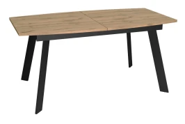 Стол DikLine XL160 Дуб галифакс /опоры черные