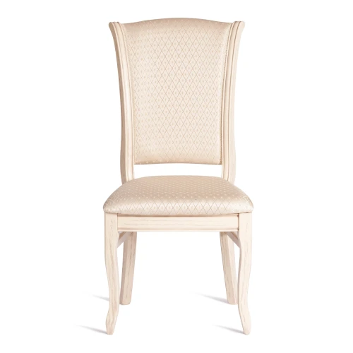 Стул VERSAL мягкое сидение бук, 51х48х106 см, бежевый патина, жаккард бежевый