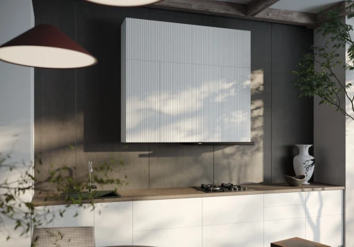 Трехуровневый кухонный гарнитур Сиэль 4800 Айленд МДФ