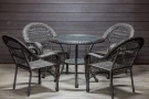 Садовый комплект из искусственного ротанга Мэдисон НЬЮ (Medison NEW) стол круглый D90 + 4 кресла без подушек Садовый комплект из искусственного ротанга Мэдисон НЬЮ (Medison NEW) стол круглый D90 + 4 кресла без подушек