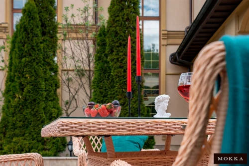Комплект плетеной мебели MOKKA VILLA ROSA (6 кресел) + 6 подушек