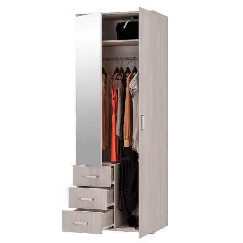 Шкаф 2-х дверный Белла, ясень белый