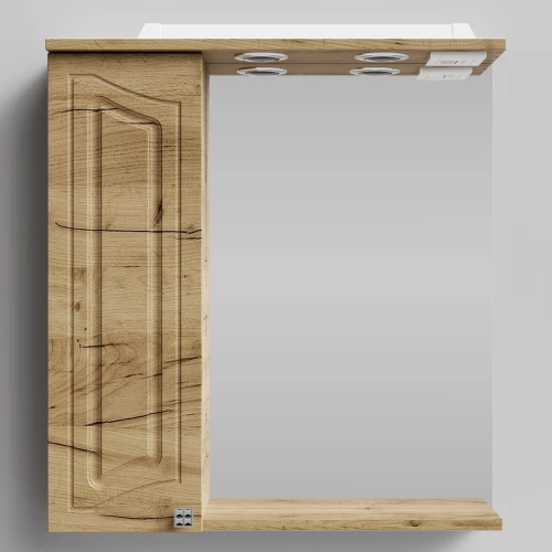 Зеркало Адам 65, Дуб Тортуга ПВХ 2357-43, левая