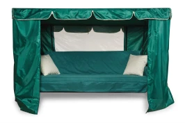 Садовые качели «Нирвана Премиум» с москитной сеткой  -  Green