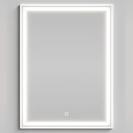 Зеркало Лайт 60, белый глянец