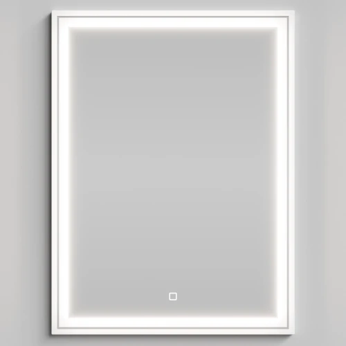 Зеркало Лайт 60, белый глянец