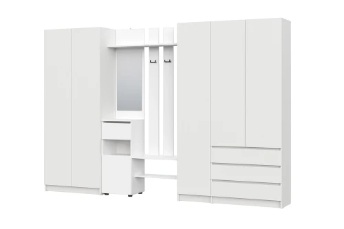 Прихожая Бали, Белый. Комплект 10