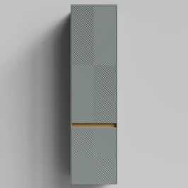 Пенал Аурум 40, пример RAL 7005 Мышино-серый, матовая, подвесной, левый