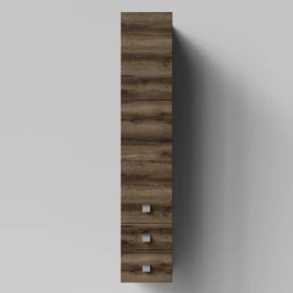 Пенал Квадро 30 подвесной, Дуб крымский коричневый ПВХ 131005-9005, левый