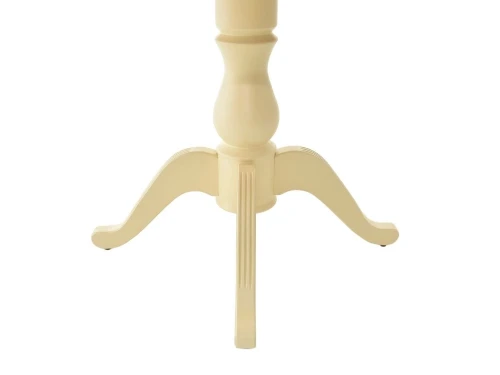 Обеденная группа (Стол Фабрицио-1 D100 и 4 стула Бурбон), слоновая кость