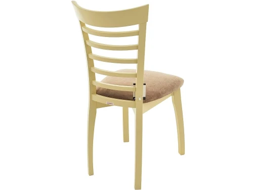 Обеденная группа (Стол Фабрицио-1 D100 и 4 стула Бурбон), слоновая кость