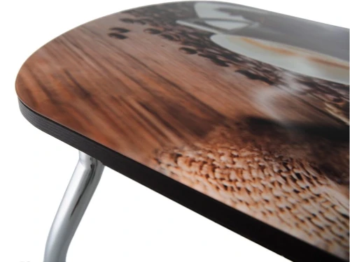 Обеденная группа (Стол Ривьера СВ фотопечать Кофе 22 и 4 стула Асти), коричневый