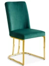 Стул обеденный Пресли DX-2055, 45х44х92, зеленый/золотой Стул обеденный Пресли DX-2055, 45х44х92, зеленый/золотой