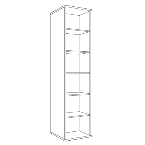 Шкаф-пенал с зеркальным фасадом Парма Нео