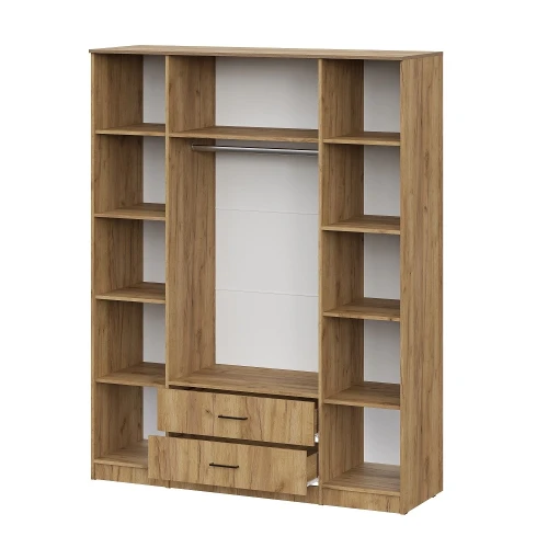 Шкаф распашной для одежды ШК 1 (Серия 2), Дуб золотой