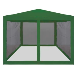 Быстросборный тент-шатер с москитной сеткой 3×3 Серии S1  -  Зеленый