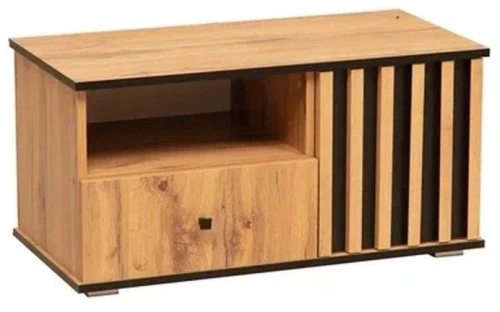 Тумба под ТВ Либерти 51.07 (опора h20) Дуб вотан/Черный