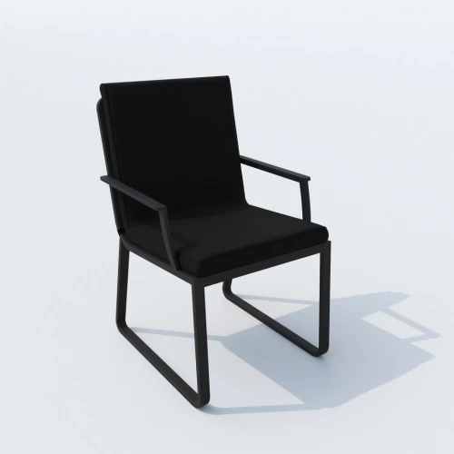 Обеденная группа DIVA ALBA  каркас карбон / стол стекло диа 110 / ткань черная