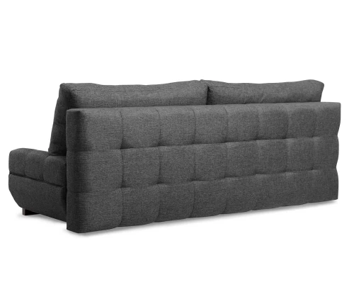 Диван еврокнижка Орион, рогожка  черная,144